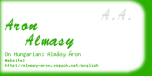 aron almasy business card