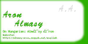 aron almasy business card